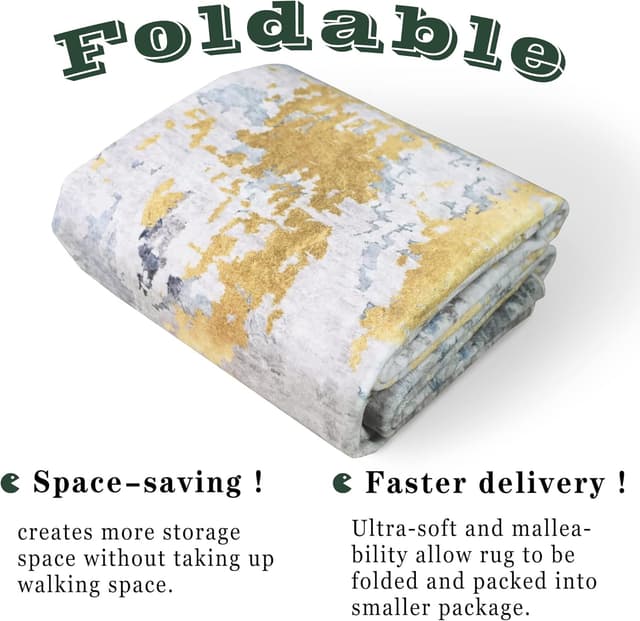 Thumbnail 5 de vivorug Ultra Soft Area Rug 6x9, Non-Slip Abstract Carpet 🏠