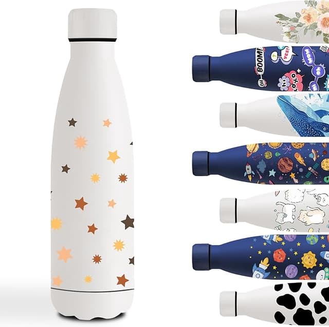 Imagen de Botella de Agua Acero Inoxidable 500ml - Estrella ⭐ en OfertitasTOP