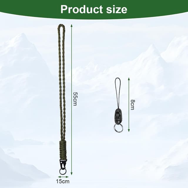 Detalle 2 de Vicloon Cordones Largos para el Cuello Paracord