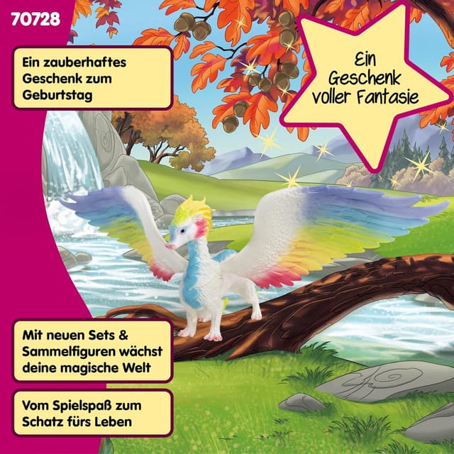 Thumbnail 5 de Schleich Bayala Regenbogendrache 70728 Dekorationsfigur