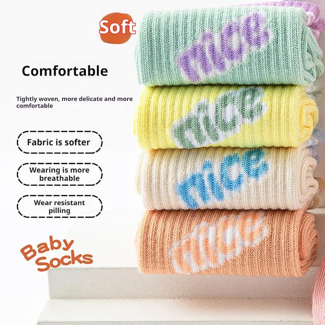 Detalle 2 de Zzxlw Mädchen Socken 10 Paar für 3–12 Jahre