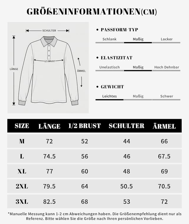 Thumbnail 6 de SwissWell Polo Uomo Manica Lunga Traspirante