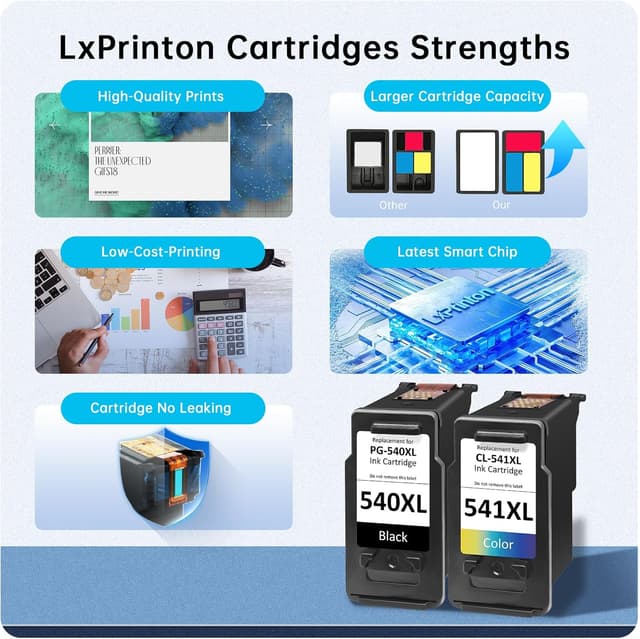 Thumbnail 4 de 540XL 541XL Twin Pack ink cartridges 600/400 pages