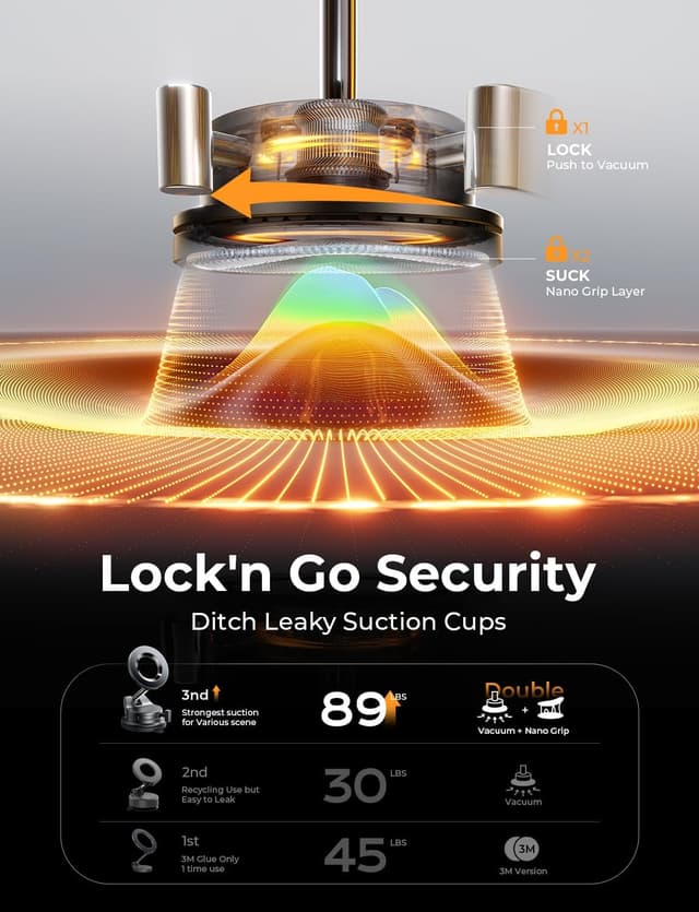 Detalle 2 de LISEN Magsafe Car Mount magnetic phone holder