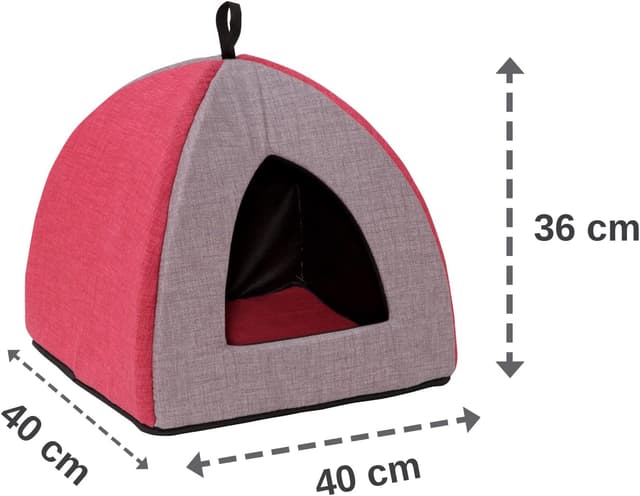 Detalle 2 de Lettino Baroni Home 40x40x36 cm per cane e gatto 🐾