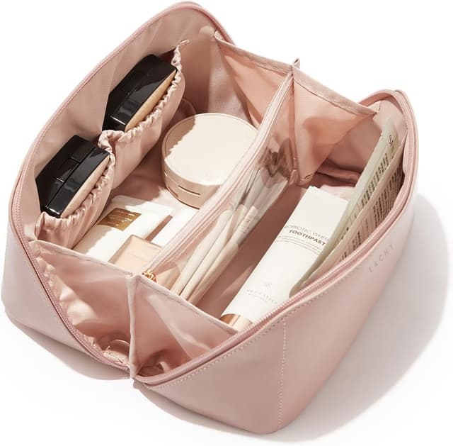 Detalle de EACHY Travel Makeup Bag, 9.25-inch capacity