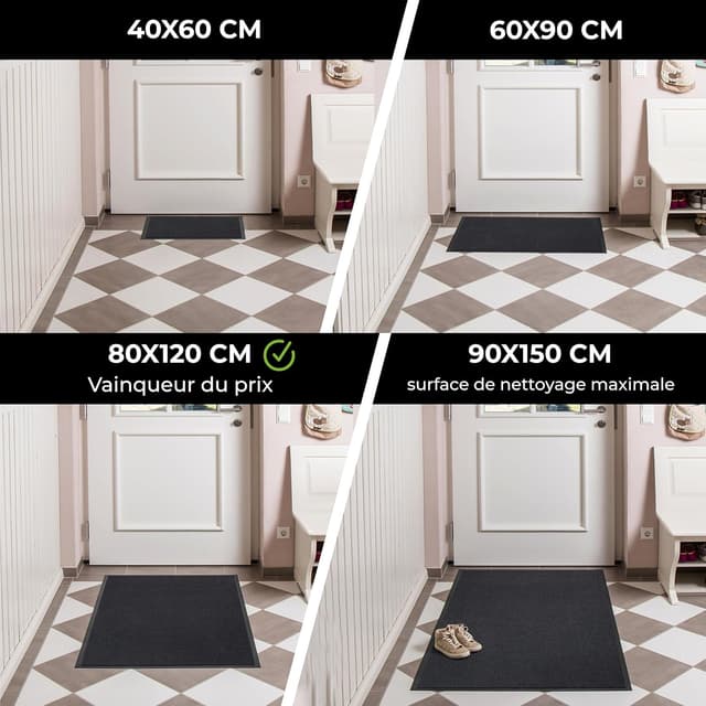 Detalle 2 de Carpet Diem Paillasson Intérieur 40x60 Anthracite