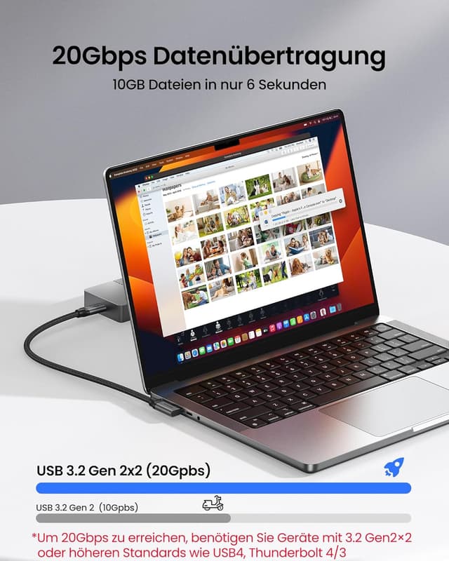 Thumbnail 1 de Silkland USB C Datenkabel Kurz 30cm