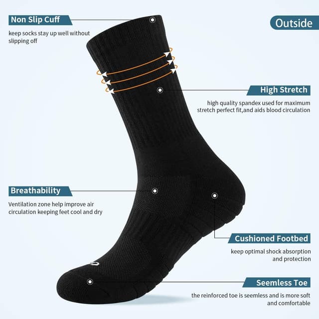 Detalle de Thermal Crew Socks 6 Pairs for Running