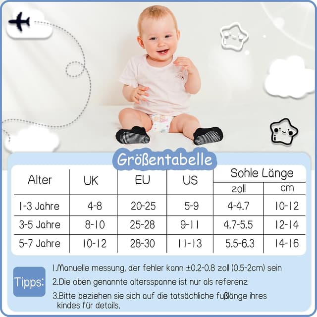 Thumbnail 6 de GRPSKCOS Non Slip Toddler Socks 15 Pairs