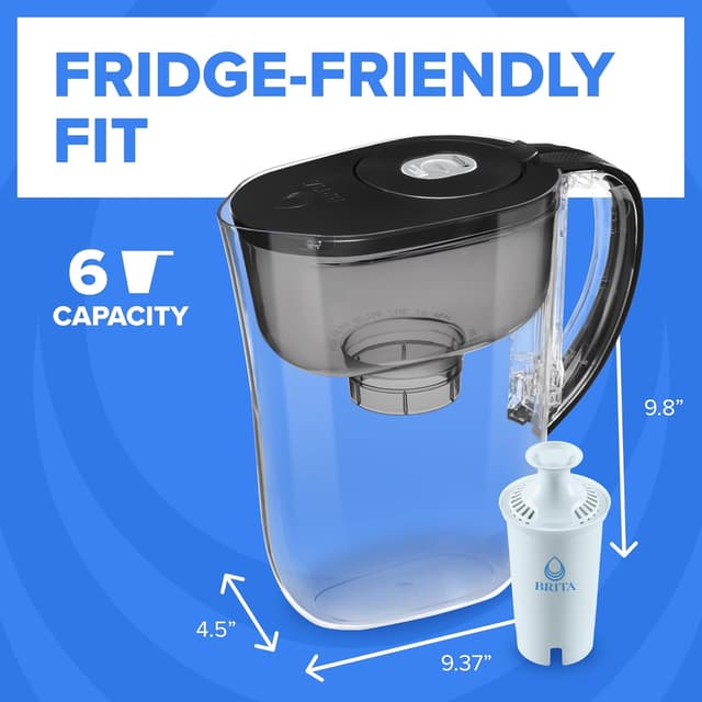 Thumbnail 6 de Brita Small 6 Cup Water Filter Pitcher, 6 cups 💧