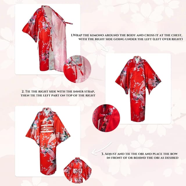 Thumbnail 5 de KRUIHAN Ensemble Yukata Kimono Femme