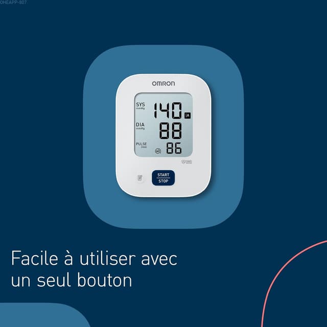 Detalle 2 de OMRON X2 Essential – Tensiomètre bras avec détection de pulsation