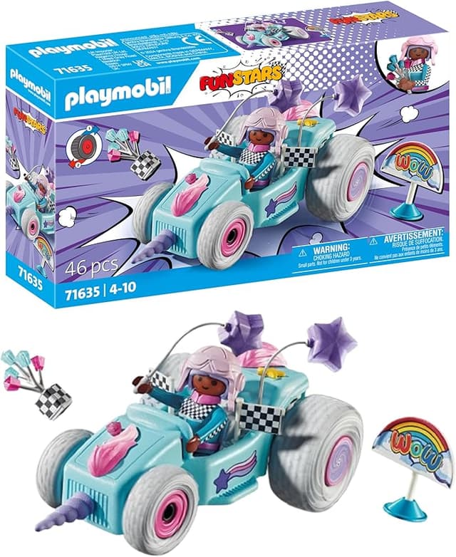 Detalle de PLAYMOBIL Funstars 71635 Kart Racing Unicornio 🦄 Diversión Mágica