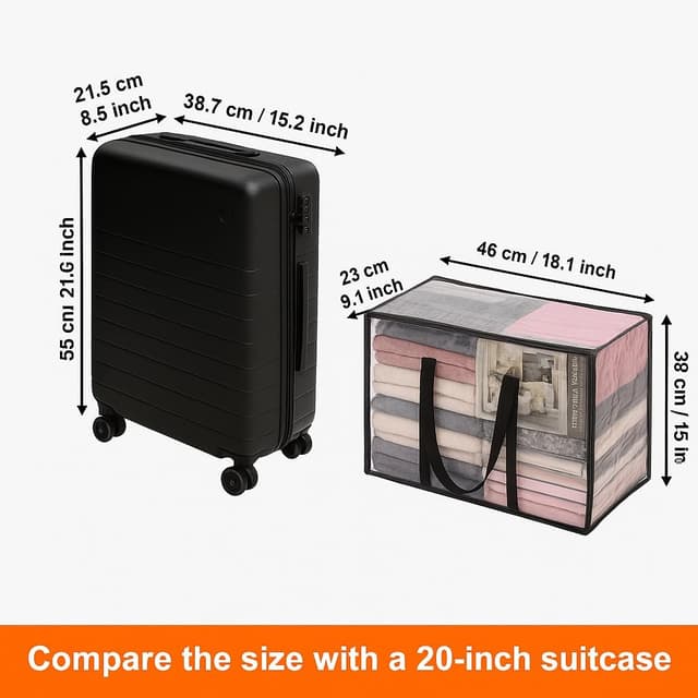 Thumbnail 2 de Vieshful 40L Comforter Storage Bag 5-pack