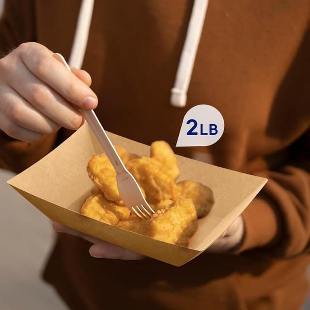Thumbnail 5 de JOLLY CHEF 2lb Paper Food Trays 🍽️