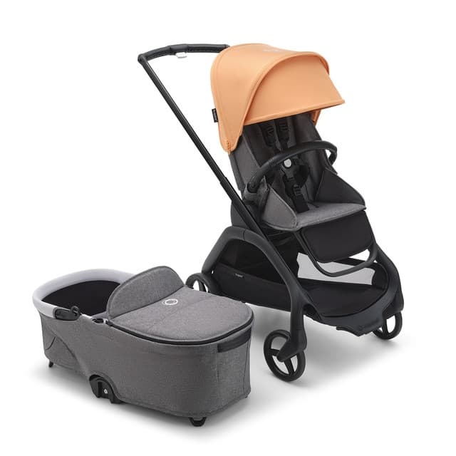 Imagen de Bugaboo Dragonfly dúo base negro con capota coral isla 👶 en OfertitasTOP