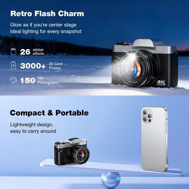 Thumbnail 6 de Unknown 4K 64MP Vlogging Camera 32GB