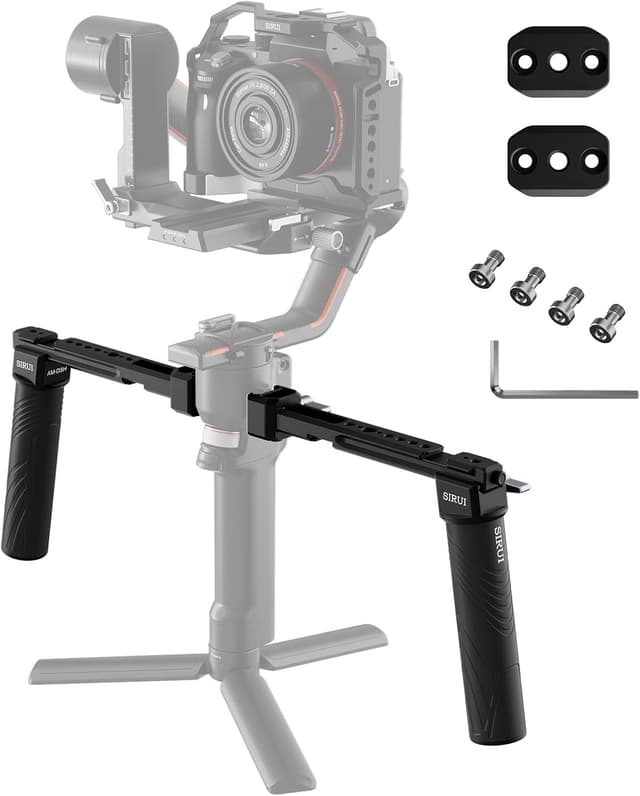 Detalle de SIRUI AM-DSH dual handgrip gimbal grip