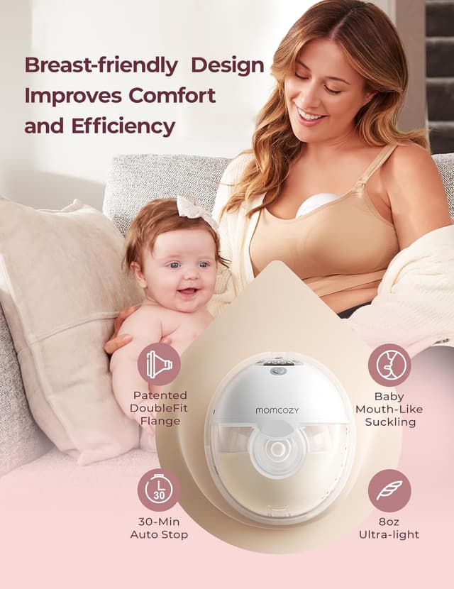 Detalle de Momcozy M5 wearable breast pump 24mm