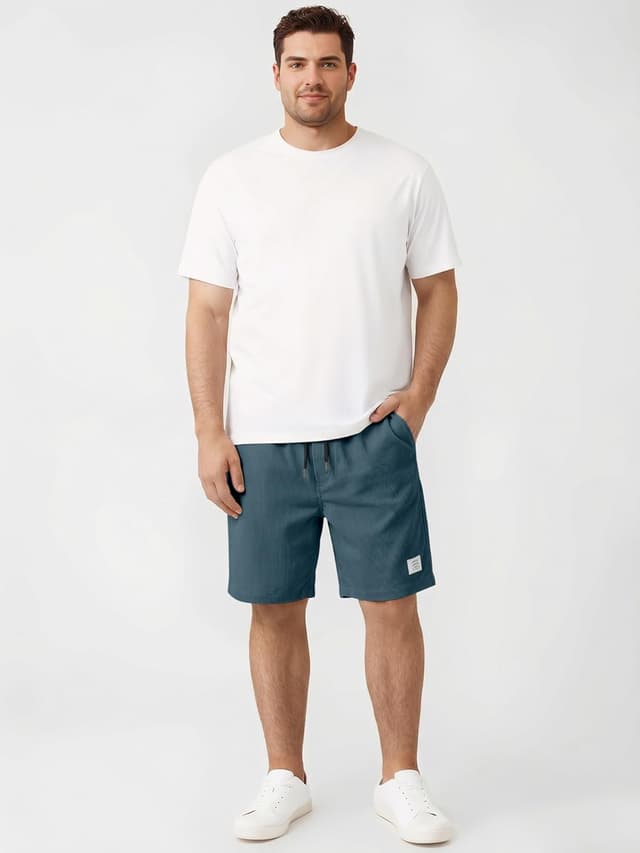 Detalle 2 de JMIERR Corduroy Shorts Herren mit Taschen