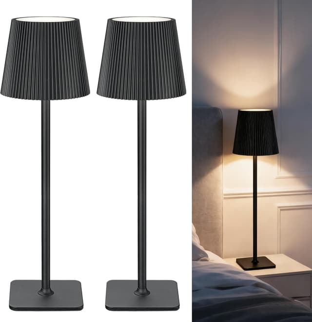 Detalle de LuminexDesigns Lámparas de Mesa LED Inalámbricas 5200 mAh