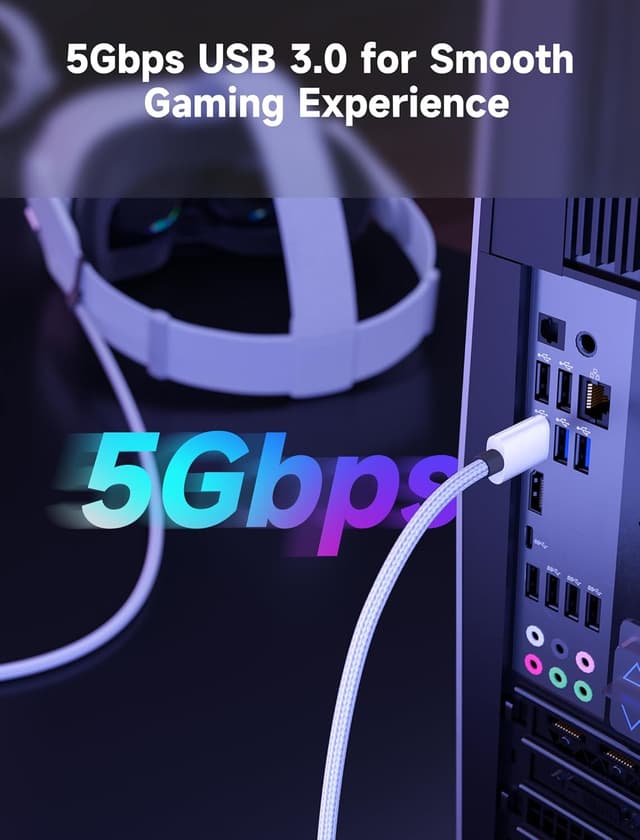 Thumbnail 4 de JSAUX Link Cable for VR Headsets 16ft