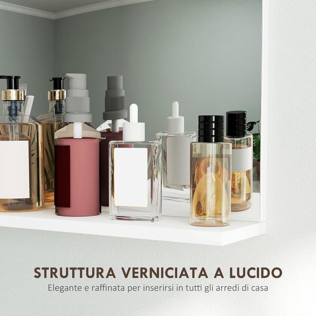 Thumbnail 4 de HOMCOM Miroir de Salle de Bain 50x12x60 cm Mural