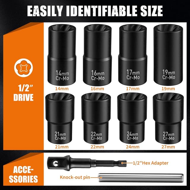 Detalle de GIREORAN Wheel Lock Removal Kit 10-Piece