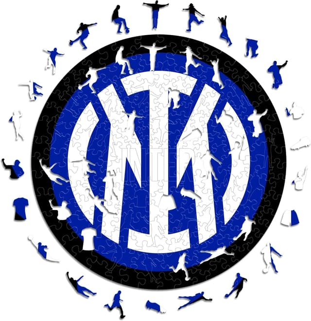 Detalle de Iconic Puzzles Inter – puzzle en bois sous licence officielle, 500 pièces (taille L)