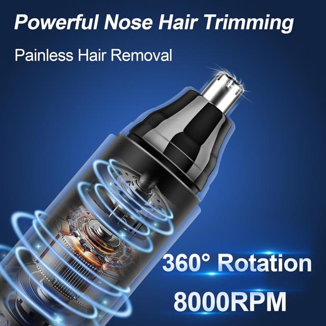 Detalle 1 de Taglia peli naso e orecchie 8000 RPM ricaricabile
