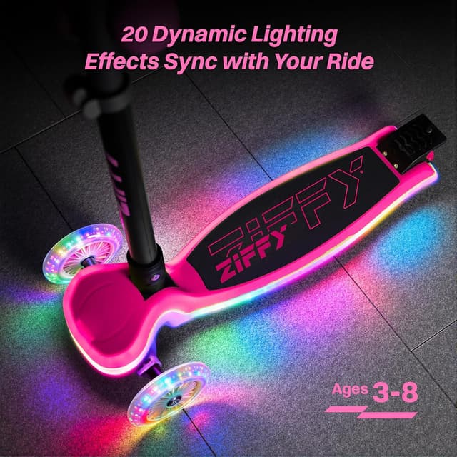 Thumbnail 1 de ZIFFY 3-Wheel Light-Up Scooter 110 lbs