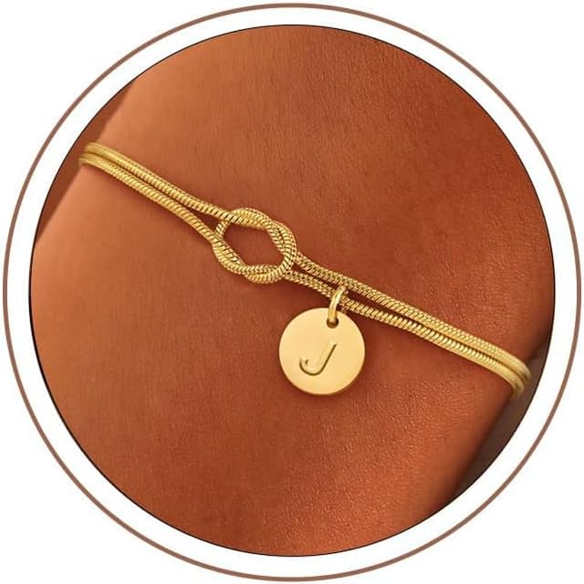 Detalle de Turandoss Love-Knot-Armband Damen vergoldet (14K) – Geschenk zu Ostern