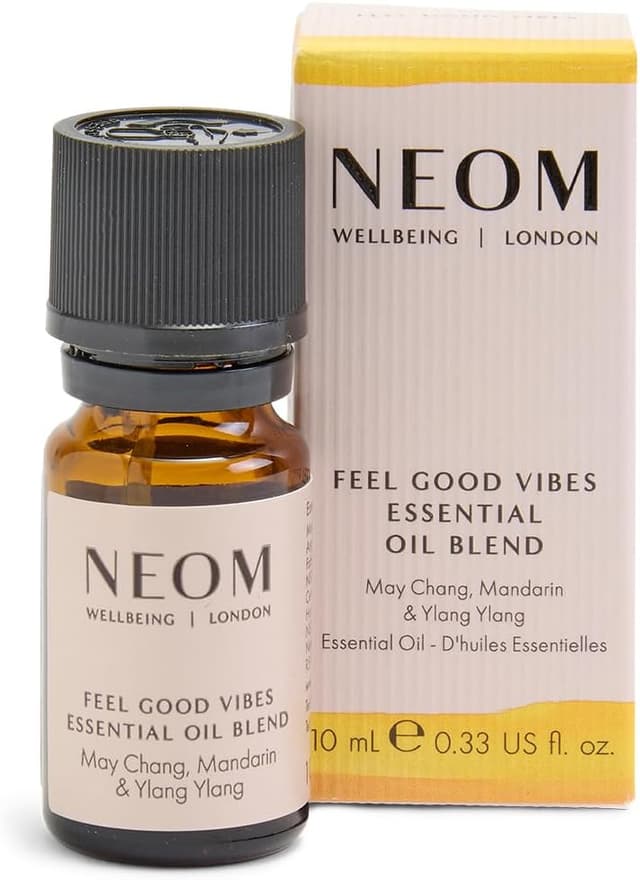 Detalle de NEOM Feel Good Vibes Essential Oil Blend 10ml (Mandarin & Ylang Ylang) – Scent to Make You Happy