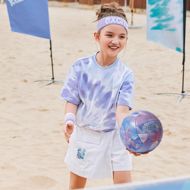 Thumbnail 3 de PECOGO Volleyball Größe 5 Lila