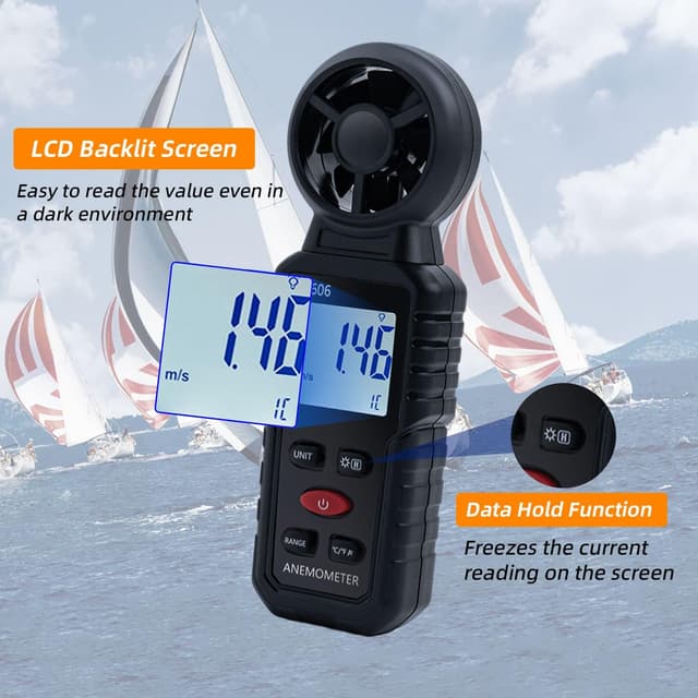 Thumbnail 4 de Mcbazel S8606 3‑in‑1 Anemometer 5 Units