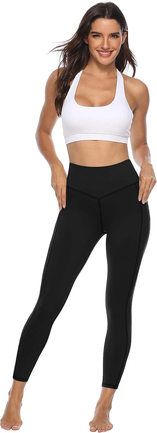 Detalle de Persit Damen Sport-Leggings mit Taschen – blickdichte Yogahose & Streetwear