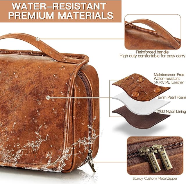 Detalle de Elviros Hanging Toiletry Bag, 3-in-1