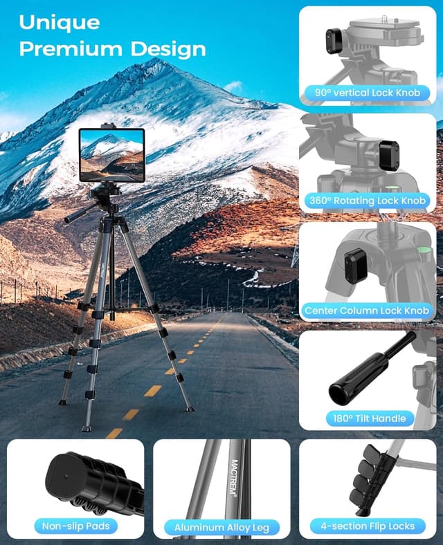 Thumbnail 6 de MACTREM 67" Tripod Stand for iPad 67
