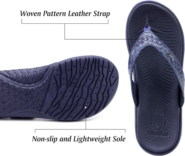 Detalle 1 de KuaiLu flip flops with arch support