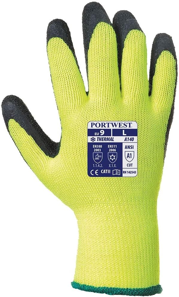 Detalle de Portwest gants thermiques avec grip pour le travail en froid (homme) – protection et adhérence