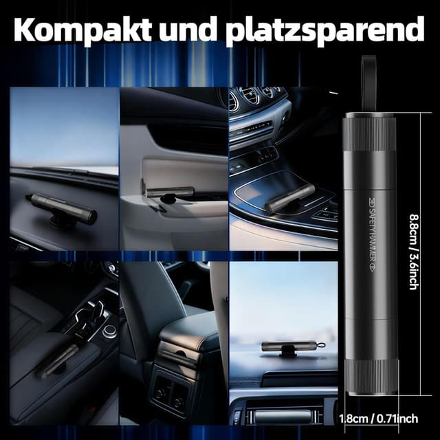 Thumbnail 5 de 2-in-1 Auto Notfallhammer 4er Set