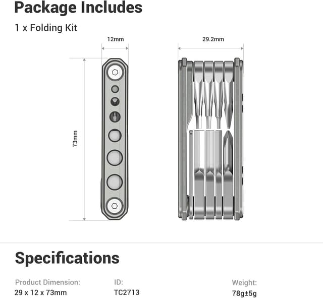 Thumbnail 6 de SmallRig 9 in 1 Faltwerkzeugset TC2713