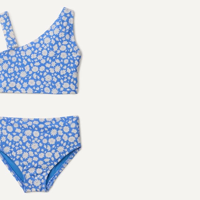 Detalle 2 de Maillot de bain deux pièces fille à une épaule Amazon Essentials