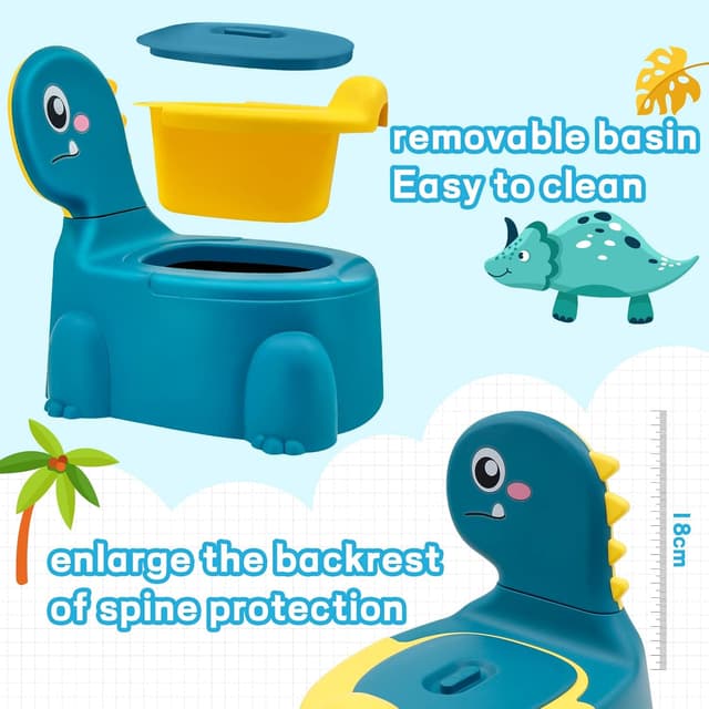 Detalle 2 de Kindertopf Dinosaurier Tragbar ab 1 Jahr 🚽