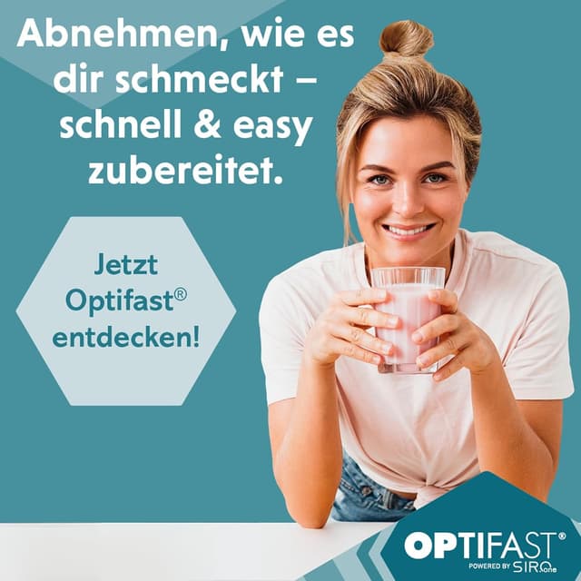 Detalle de OPTIFAST Diät Shake Schokolade als eiweißreicher Mahlzeitersatz (8 x 55 g)