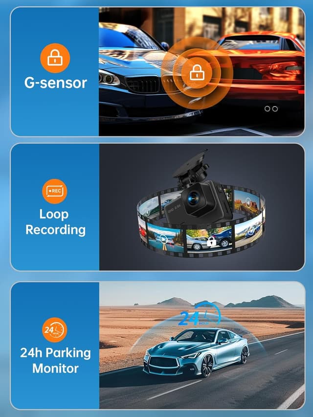 Thumbnail 6 de E-YEEGER S50 2.5K Dual Dash Cam