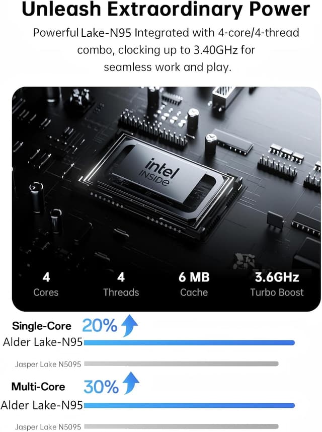 Detalle 2 de ACEMAGIC AX17 17.3-inch FHD laptop with quad-core Intel N95, 16GB RAM and 512GB SSD