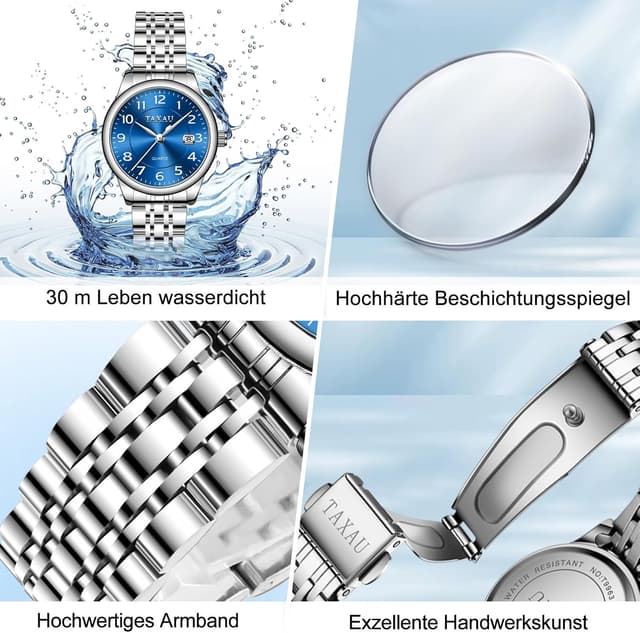 Detalle 2 de Taxau Damenuhr mit arabischen Ziffern