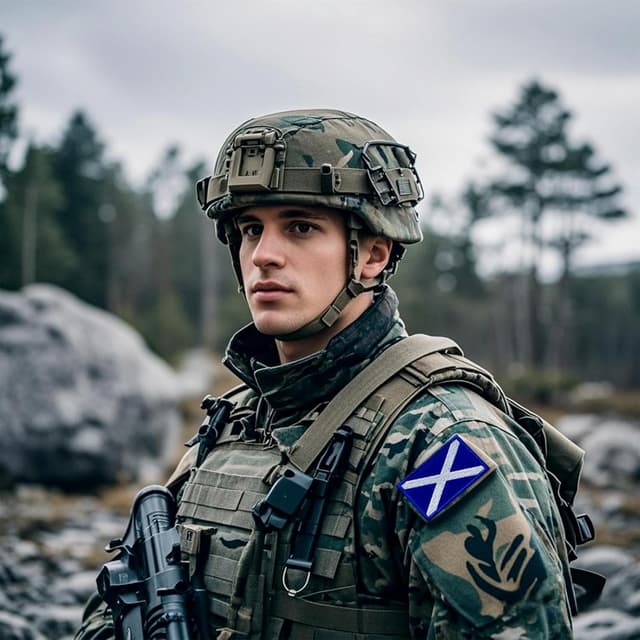 Detalle de AXEN Scotland Flag Patch set with hook-and-loop backing (2-pack)